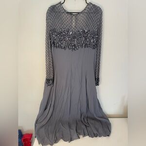 Jovani grey beaded Gown